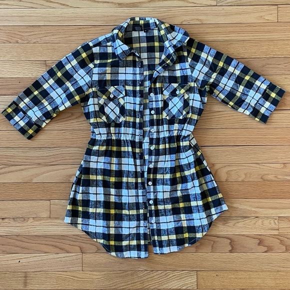Lira yellow plaid tunic/top NWOT - Picture 1 of 7